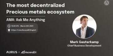 Aurus; Gedecentraliseerde edelmetalen. Interview met CBDO Mark Gesterkamp