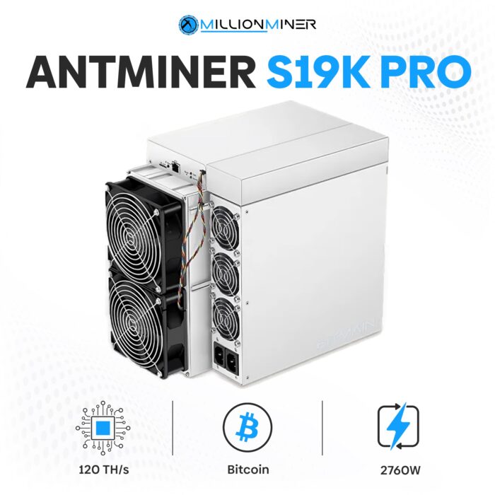 Antminer S19K Pro 120 TH - Bitcoin Miner