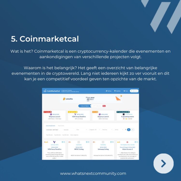 De top 10 tools WhatNext voor het analyseren van crypto projecten 🔨