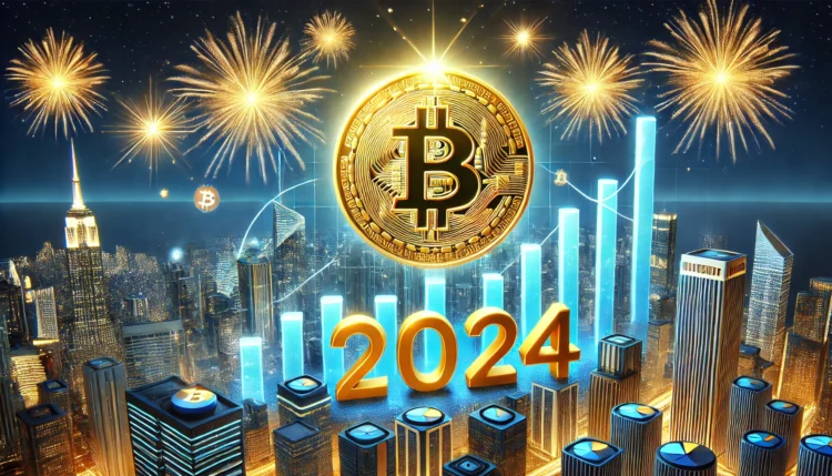 Bitcoin's Triomfantelijke Reis in 2024: Een Jaar van Ongekende Groei