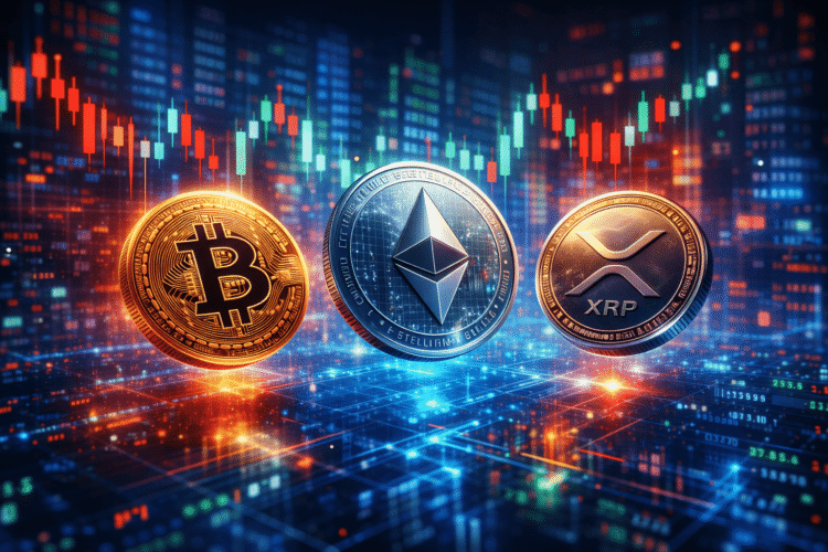 Bitcoin, Ethereum en XRP dalen door AI-angst zorgen over werkloosheid drukken de cryptomarkt