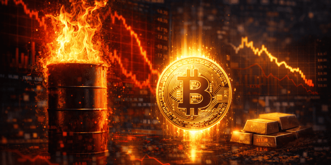 Bitcoin Stijgt Terwijl Aandelen en Goud Dalen Door Onzekerheid Rond Iran-Conflict