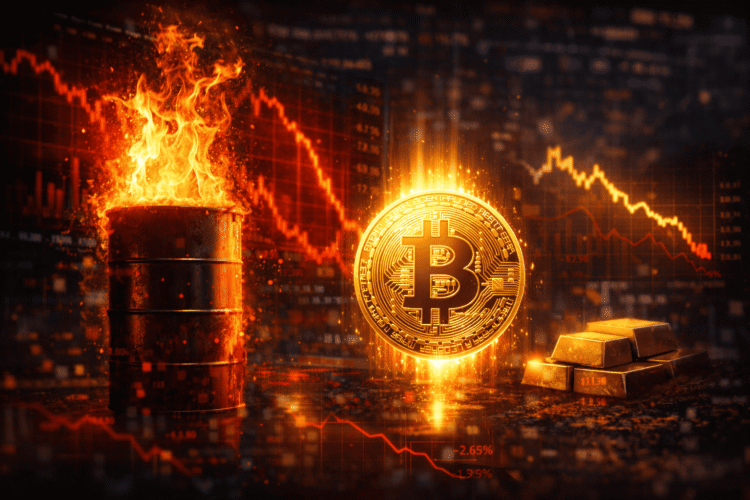 Bitcoin Stijgt Terwijl Aandelen en Goud Dalen Door Onzekerheid Rond Iran-Conflict