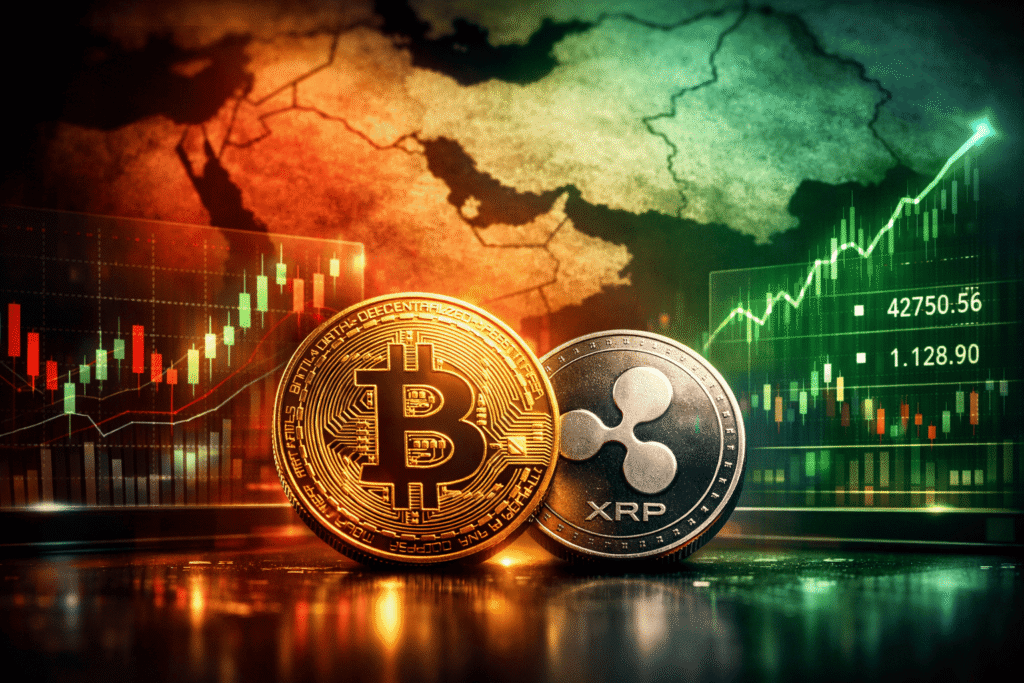 Bitcoin en XRP stijgen terwijl Trump spreekt over “productieve gesprekken” met Iran