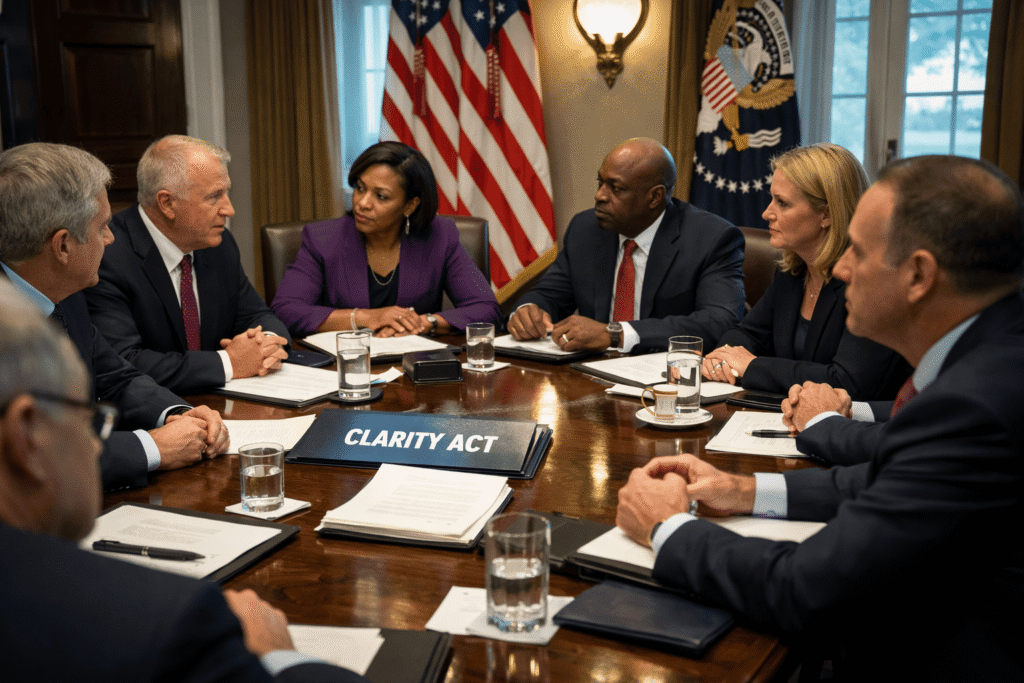 Clarity Act nadert doorbraak na compromis tussen Senaat en Witte Huis over stablecoins