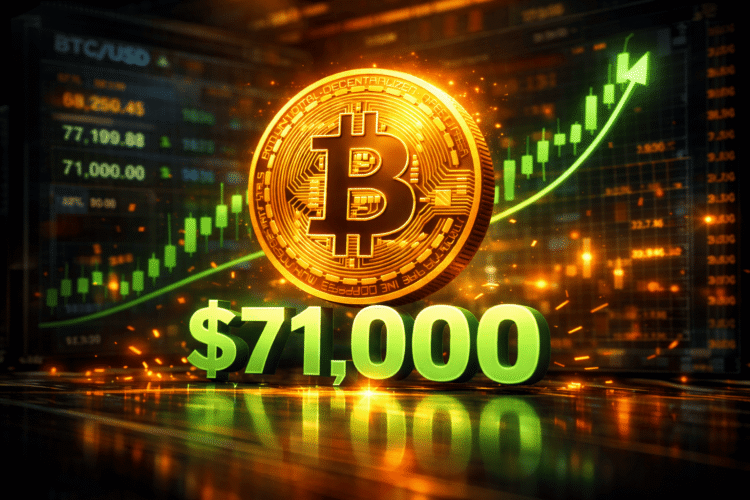 Waarom Stijgt Crypto Vandaag Bitcoin Doorbreekt $71,000 Ondanks Spanningen in het Midden-Oosten