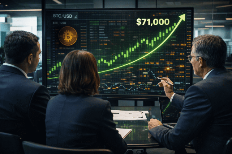 Waarom Stijgt Crypto Vandaag? Bitcoin Doorbreekt $71,000 Ondanks Spanningen in het Midden-Oosten