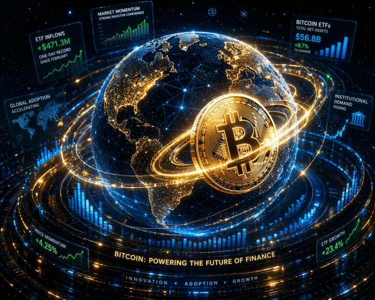 Bitcoin ETF-instroom bereikt $471 miljoen terwijl investeerders zich positioneren voor geopolitieke onzekerheid